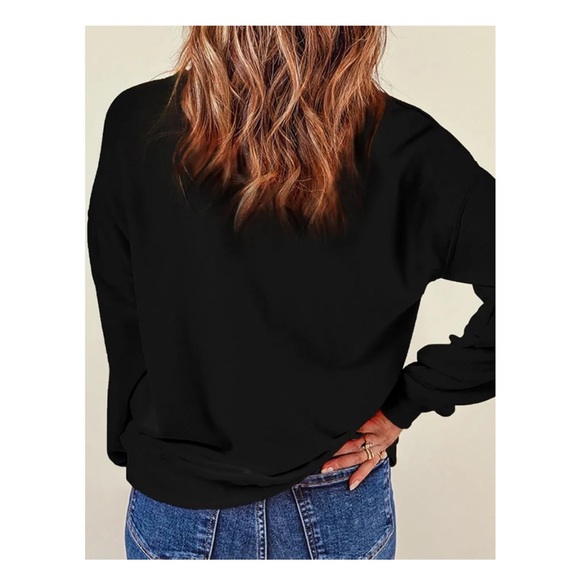 NEW•XL•❗️1 LEFT❗️ZEN•SWEETHEART BLACK CANDY HEARTS SWEATSHIRT - Picture 7 of 17